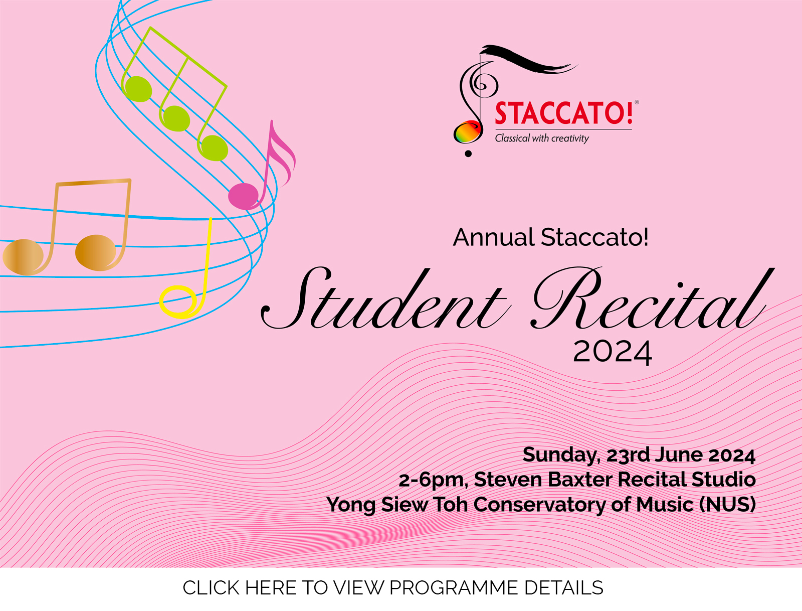 Annual Staccato! Student Recital 2024